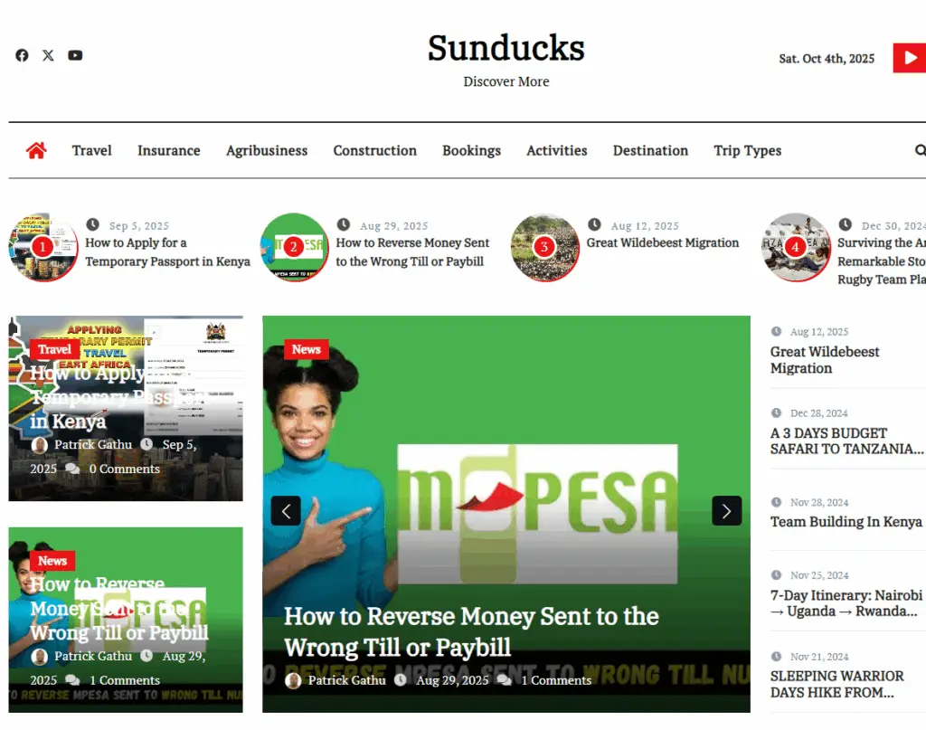 sunduck advenures website optimized with AI and SEO by SPARQ customer experience